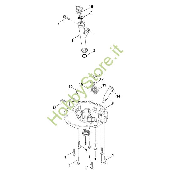 Picture of K - Sistema di lubrificazione, coppa dell'olio XT-800 (XT800-3091)